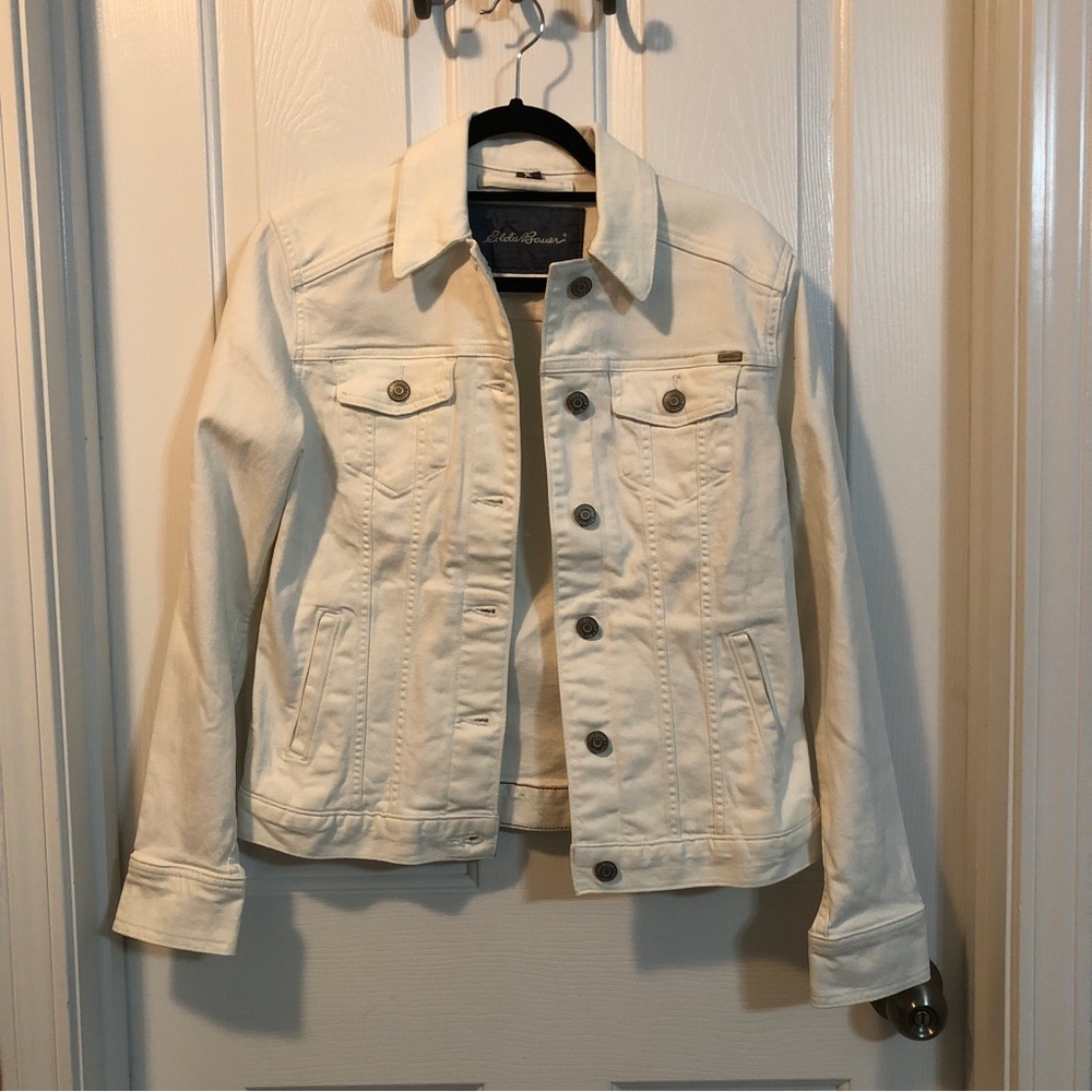 Eddie Bauer White Denim Jacket